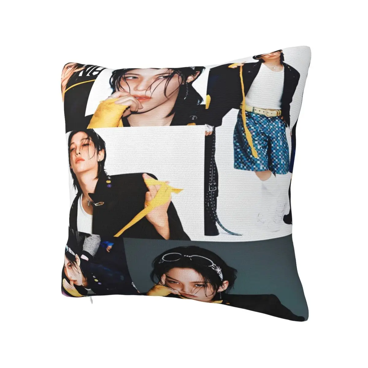 Kpop Singer F-Felix Pillow Case Karma Album Vintage Pillow Cover Soft Graphic Cushion Cover Pillowcases For Sofa Home Decorative