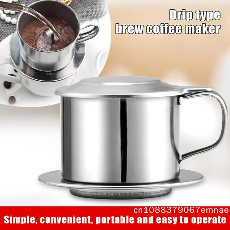 [ZY]Stainless Steel Coffee Filter Infuse Cup Vietnamese Coff