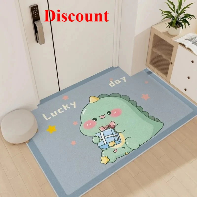 

New Zero formaldehyde entry door floor mat household carpet crystal velvet suction bathroom door floor mat