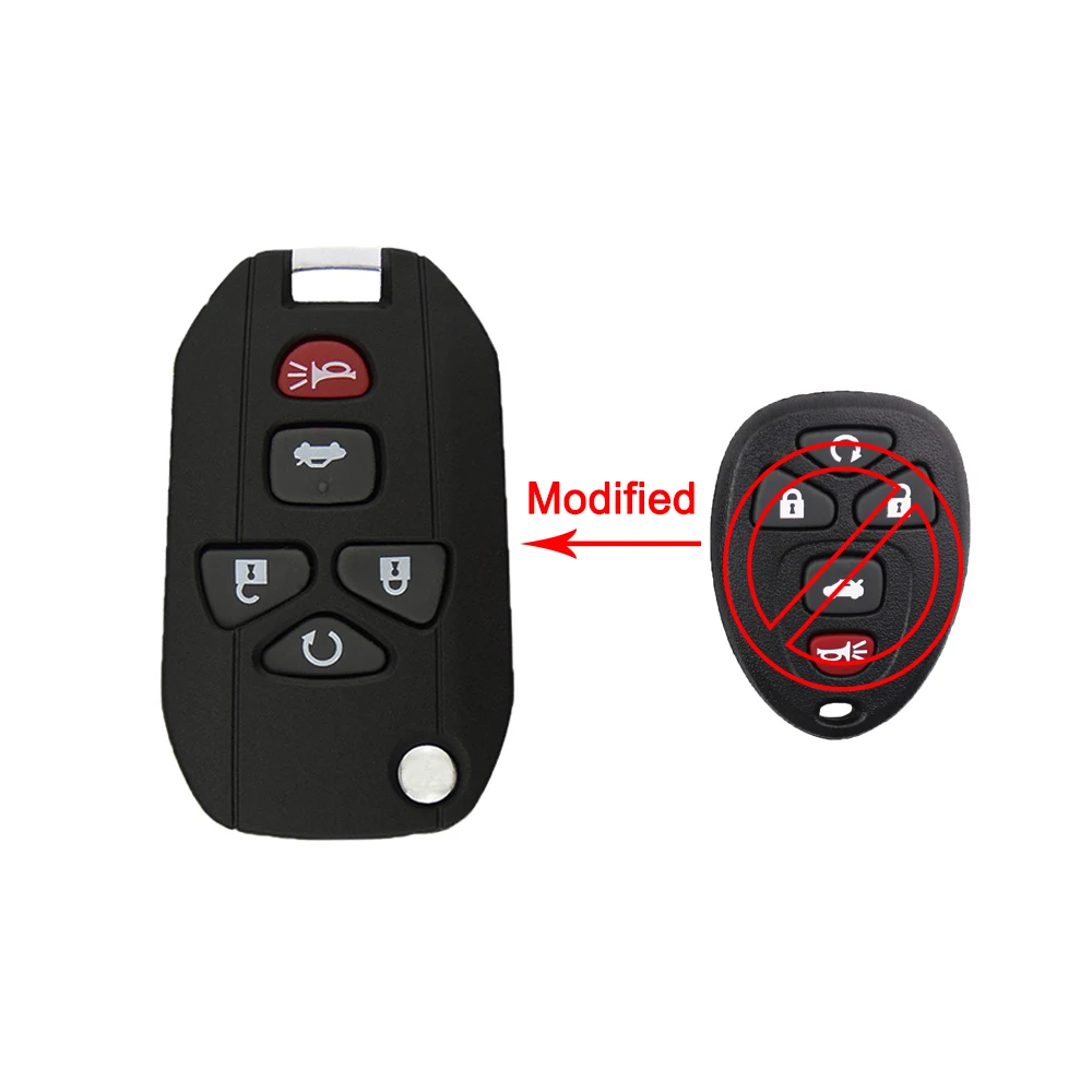 YIQIXIN Modified Flip Remote Case 5/6 Buttons For Buick G-C For Chevrolet Key Shell For Cadillac Pontiac Saturn Captiva Replace