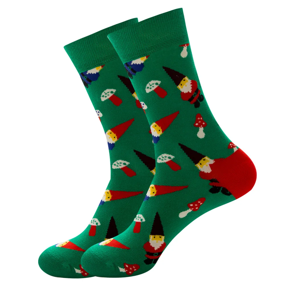7 pairs lot pack women socks The New elk Santa Claus snowman Lantern candy Cookies Trendy socks fashion happy funny socks cotton