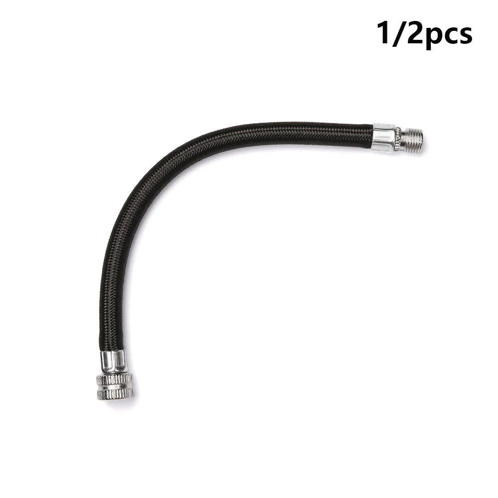

1/2 шт. черные портативные насосные сервисные детали велосипедные насосы адаптер для велосипедного шланга удлинитель насоса шланг трубка шнур