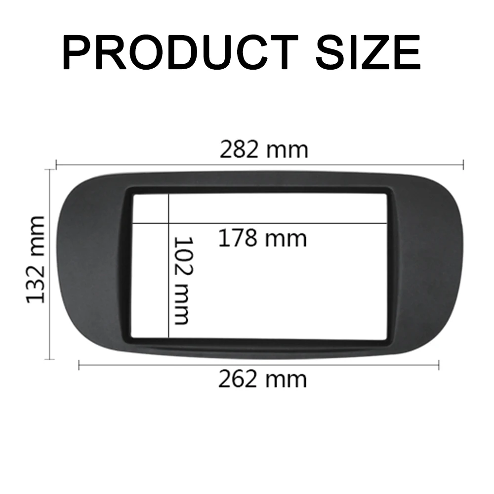 

Fascia Double Din для FIAT (500) 2007-2015 гг., радио, CD, DVD, стерео панель, крепление на приборную панель, монтажный комплект, рамка, пластина, рамка
