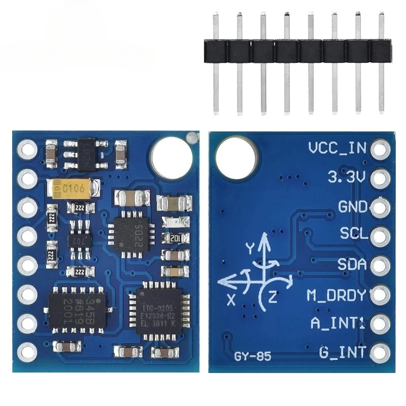 

GY-85 nine axis IMU sensor ITG3205+ADXL345+QMC5883L module IIC communication protocol