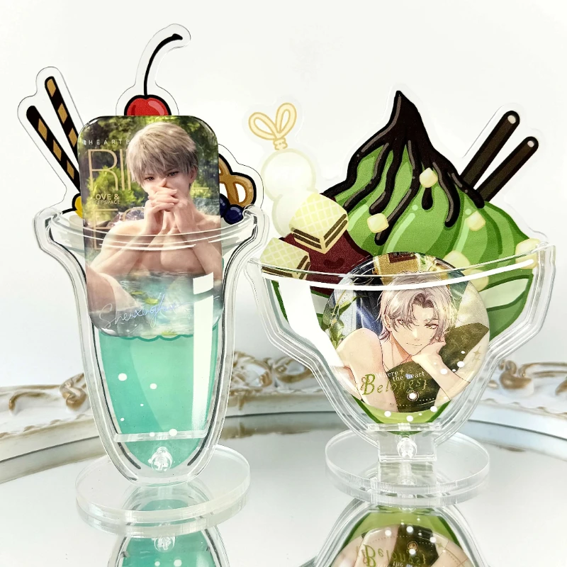 Creative Fruits Buffy Cup Acrylic Badge Ornaments Girls Room Desktop Decor Japan Style Anime Character Badges Display 2025 New
