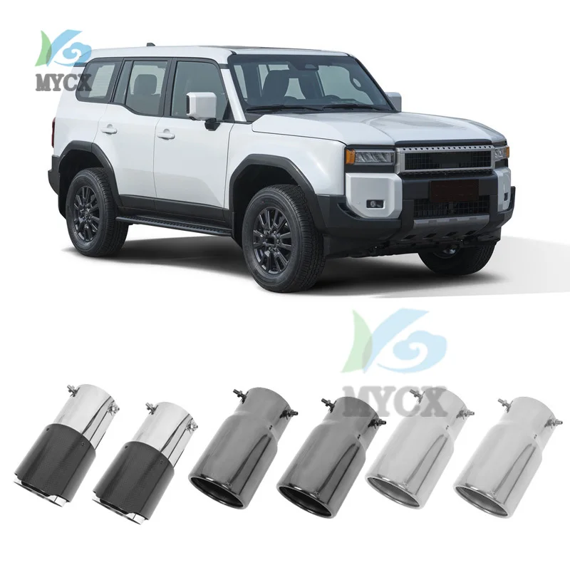 

Для Toyota Land Cruiser 250 Prado Lc250 2024 2025 1958 первого издания FJ250 аксессуары для выхлопной трубы из нержавеющей стали, обновленные