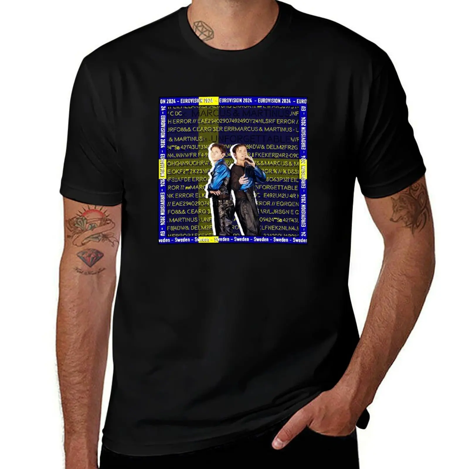 Eurovision 2024 Marcus & Martinus Unforgettable Sweden T-Shirt Cool Dry Performance T-Shirt