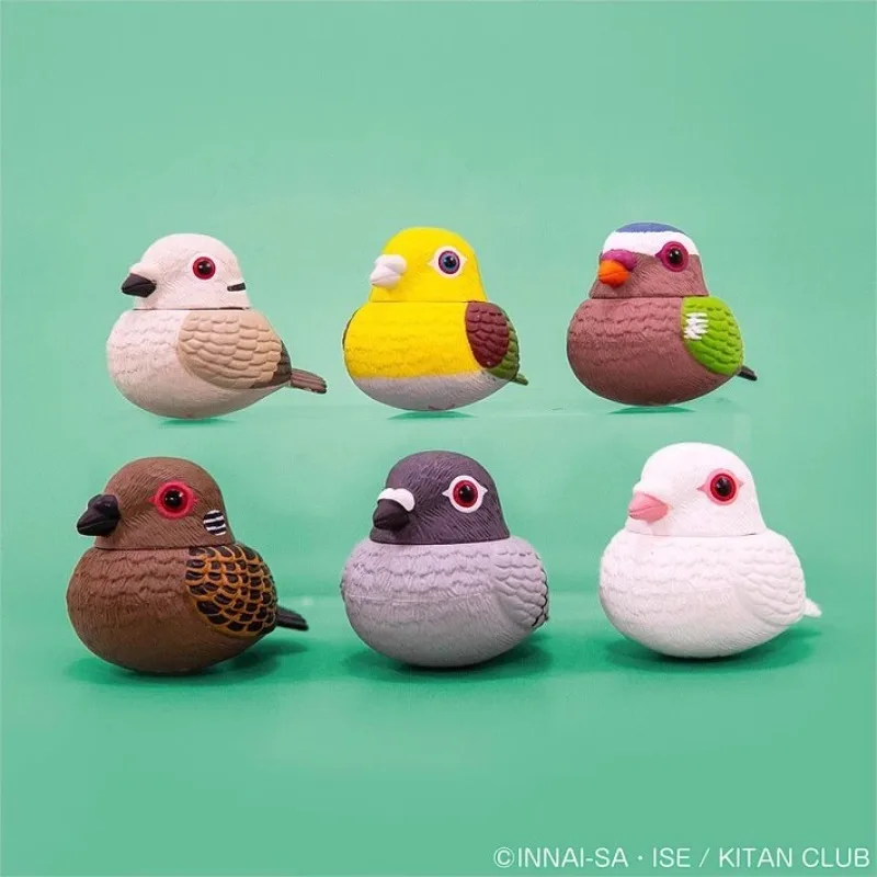 KITAN CLUB Originele Gashapon Capsule Speelgoed Figuur Kawaii Leuke Mollige Pinguïn Vogel Duif Miniatuur Dierenbeeldje Anime Decor