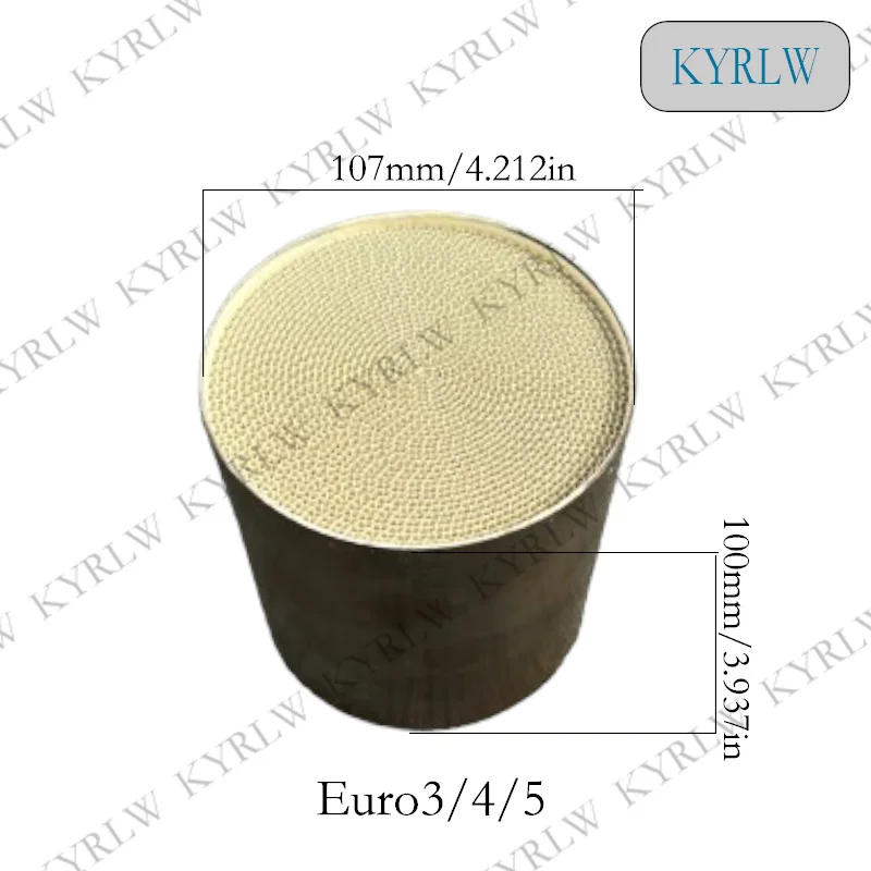 107*100mm Gasoline Vehicle Exhaust Gas Catalytic Converter Suitable for EURO 3/4/5 Emissions Metal Catalyst