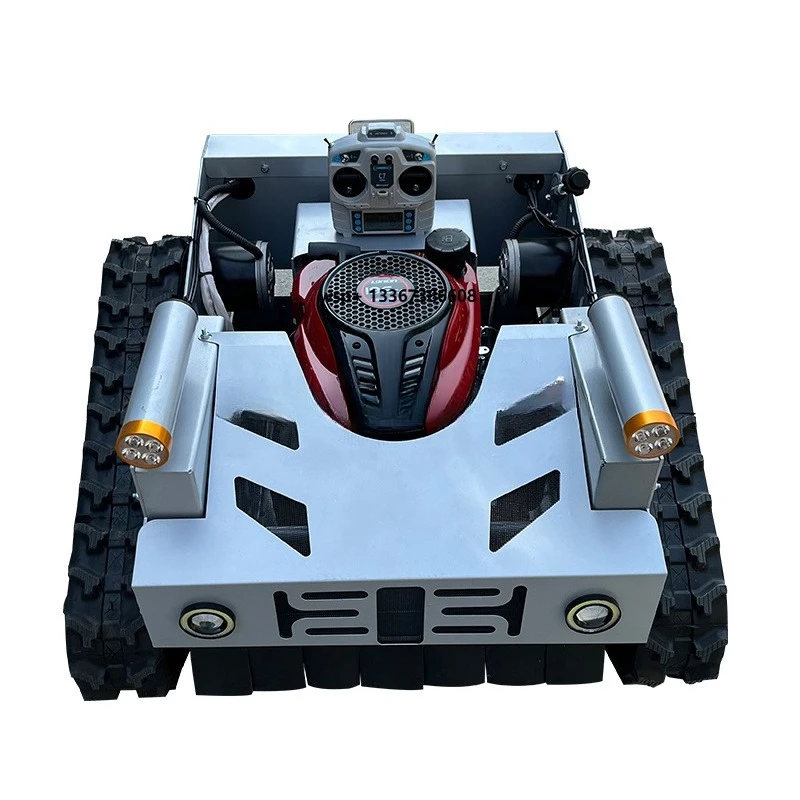 Hot Sale Low Price Intelligent Remote Control Mini Robotic Lawn Mower Small Crawler Petrol Agricultural Weeder Grass Trimmer