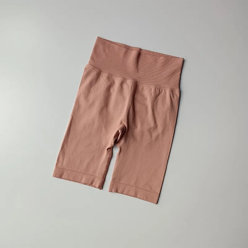 Damen Yoga-Shorts mit hoher Taille, Sport-Shorts, Hüft-Push-Up, weiche Fitness-Shorts, schnelltrocknende Laufshorts, Bauchkontrolle, Workout-Gym-Shorts – Detail 9