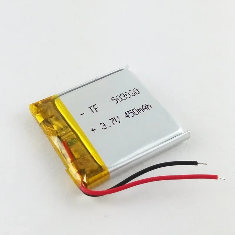 بوليمر ليثيوم بني 3.7 فولت 503030   مسجل سماعات الكلب الإلكترونية سماعة رأس لاسلكية خلية ليثيوم أيون قابلة للشحن