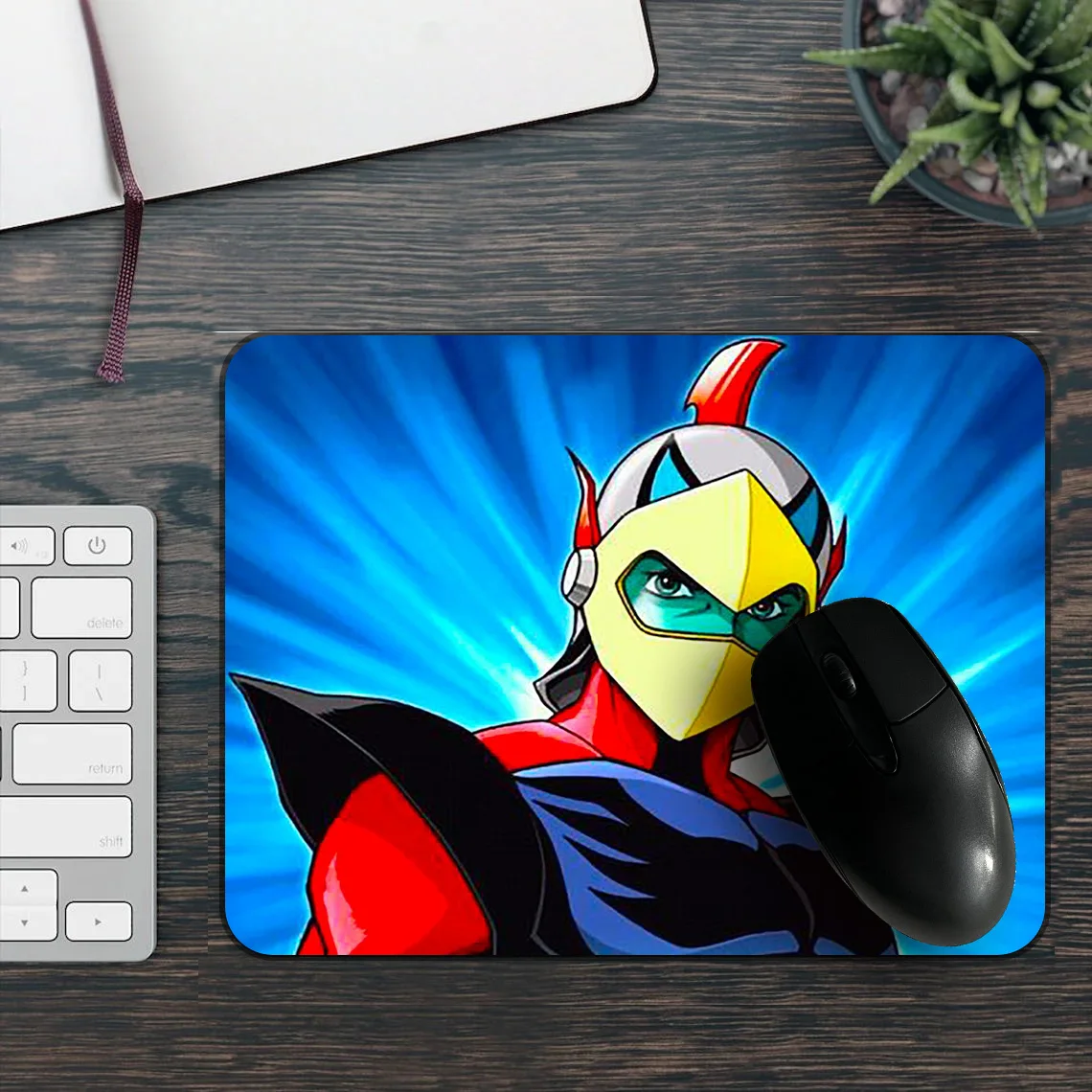 Mini Rubber Mouse Pad Goldorak Gaming Speed Office Computer Accessories Desk Mat Small Size UFO Robot Grendizer 1pc/2pc Packing