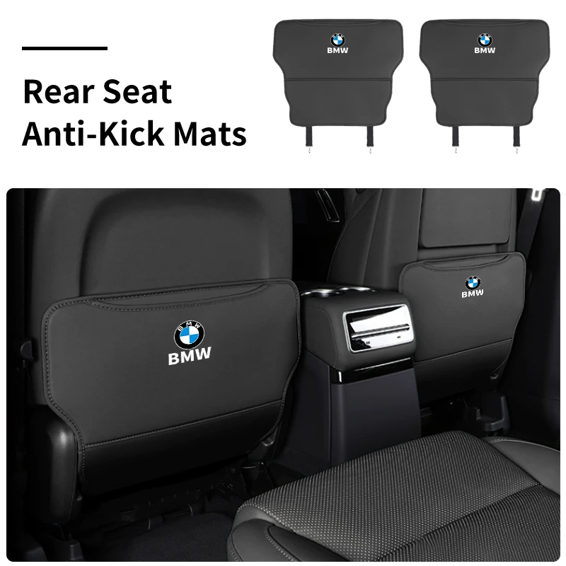 Car Seat Anti Kick Mats Back Storage Kids Half Pack Anti Kick Mats For BMW X1 X3 X5 X7 G20 G30 6GT E46 E90 E60 F10 F30 G01 G05