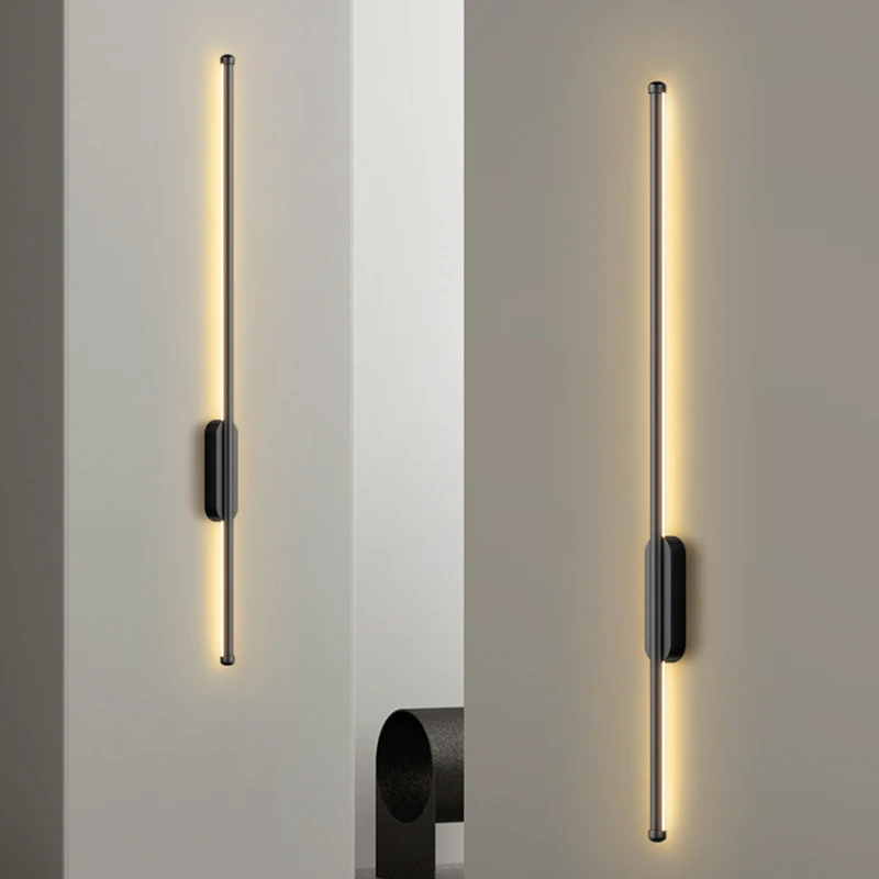 Indoor Wall Lamps Wall Sconce for Corridor Aisle Stairs Long Strip Bedside Wall Lights Fixtures for Bedroom Sofa Background