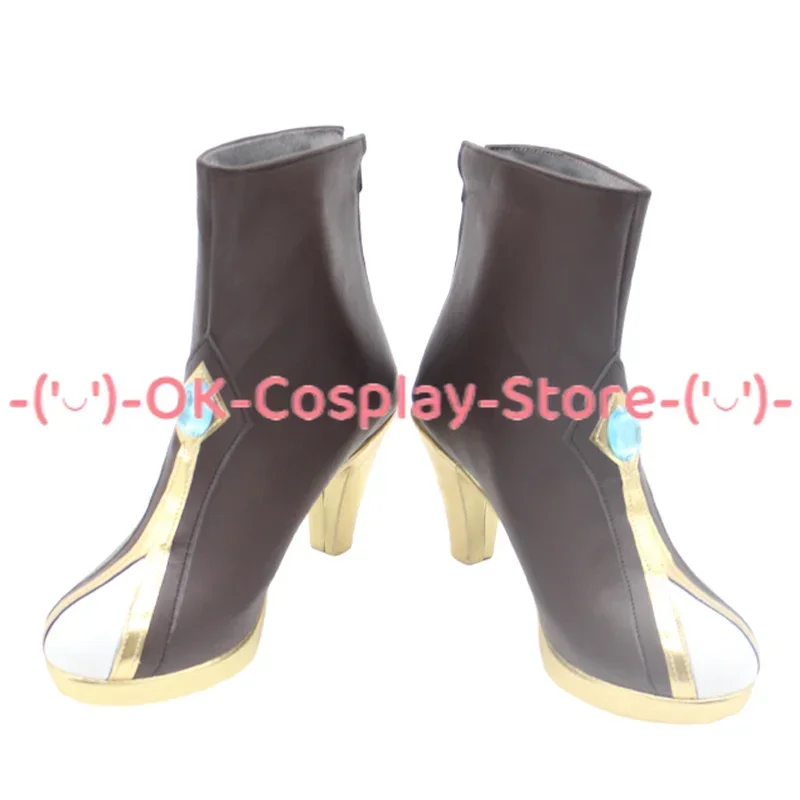 [สั่งทำพิเศษ] รองเท้าคอสเพลย์เอลิเซีย เกม ฮอนไก อิมแพ็ค 3 อุปกรณ์ประกอบฉากอนิเมะสำหรับเล่นบทบาทสมมติ งานฮาโลวีน งานคาร์นิวัล งานปาร์ตี้วันหยุด รองเท้าบูทหนัง PU