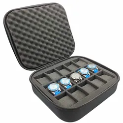 Portable Watch Box EVA Watch Storage Case Organizer Protective Safety Canvas Sponge Shockproof EVA Tool Storage Bag