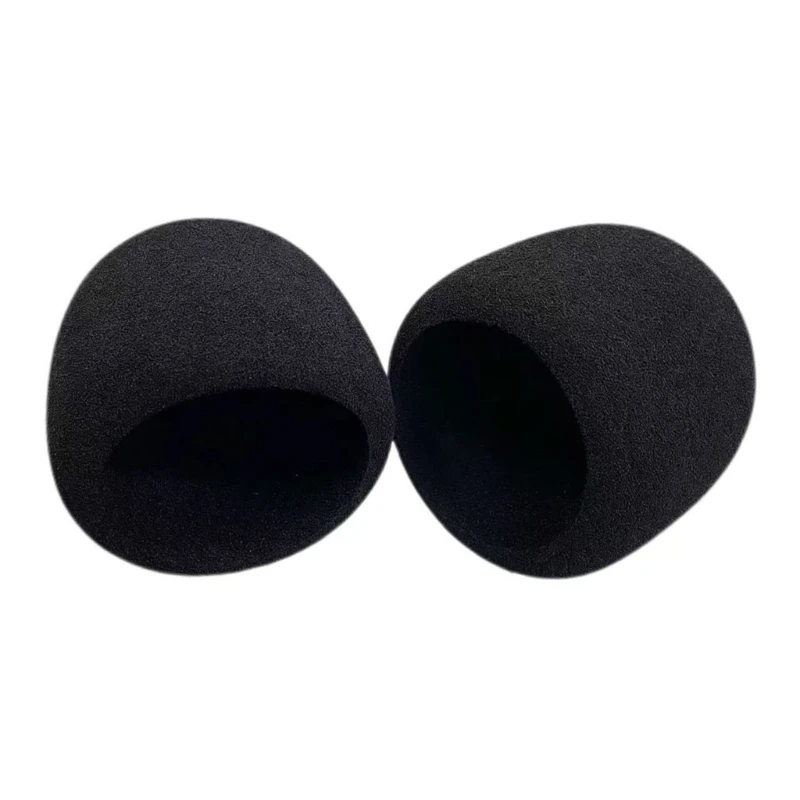 Aufsteckbare Mikrofon-Schaumstoffabdeckung für Seiren V3Mini, schwarze Windschutzscheibenhülle für Aufnahmen M76A – Detail 1