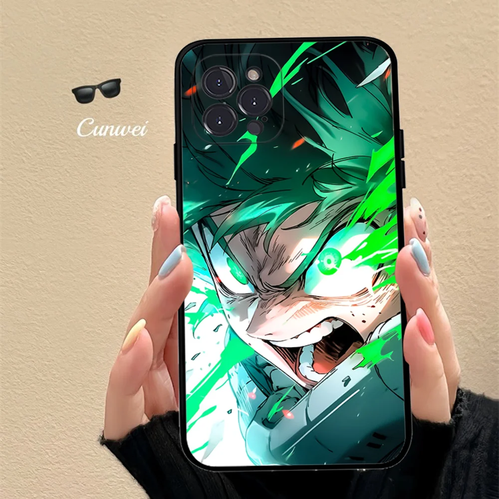 Deku My Hero Academia   Phone Case For iPhone 15 14 11 12 13 Mini Pro XS Max Cover 6 7 8 Plus X XR SE 2020 Funda Shell