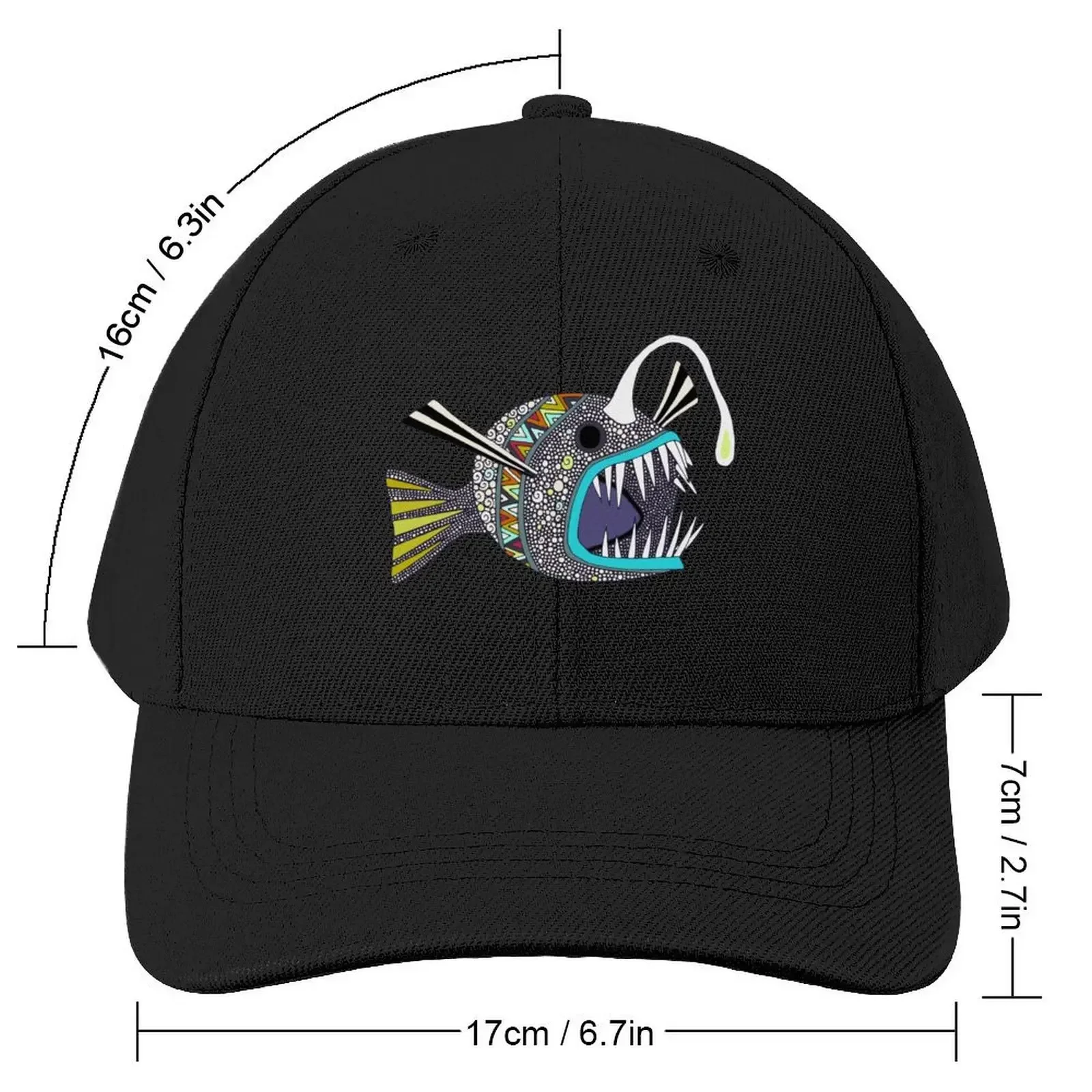 deep sea anglerfish Baseball Cap Visor Luxury Brand Trucker Hat Ball Cap Male Women's