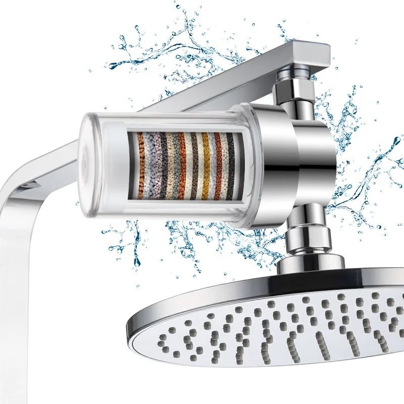 15 Layers 20 Grade Granular Bath Filter PP Cotton Activated Carbon To Remove Residual Chlorine Bathroom Bathroom Top Spray