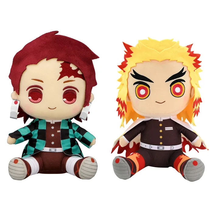 

New Original Anime Demon Slayer Kamado Tanjiro Kyojuro Rengoku Plush Kids Stuffed Toys For Children Gifts 25CM