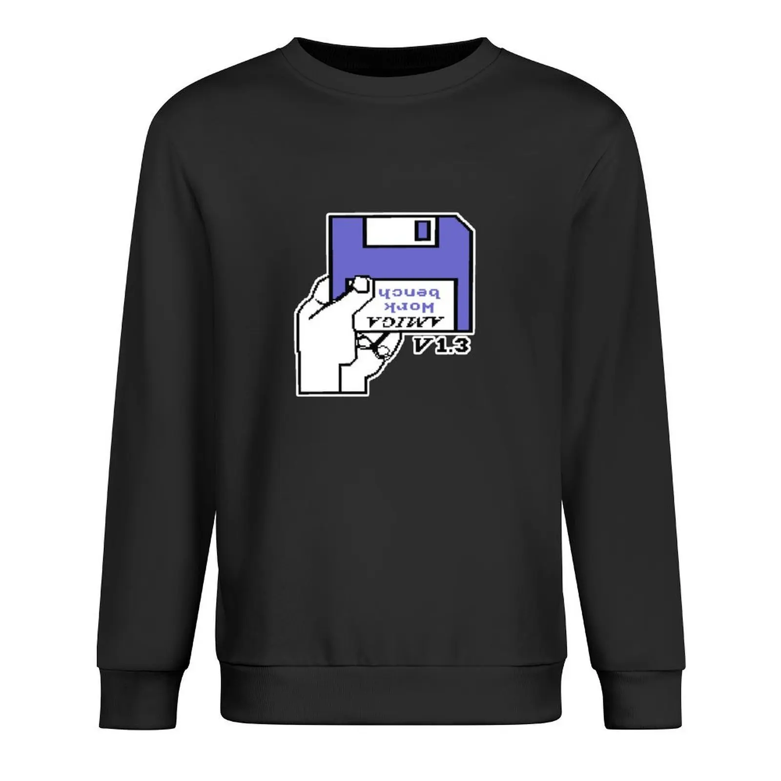 

Retro Video Games Commodore Amiga Workbench Insert Disk Pullover men's sweat-shirt set autumn jacket men korean clothes pullover