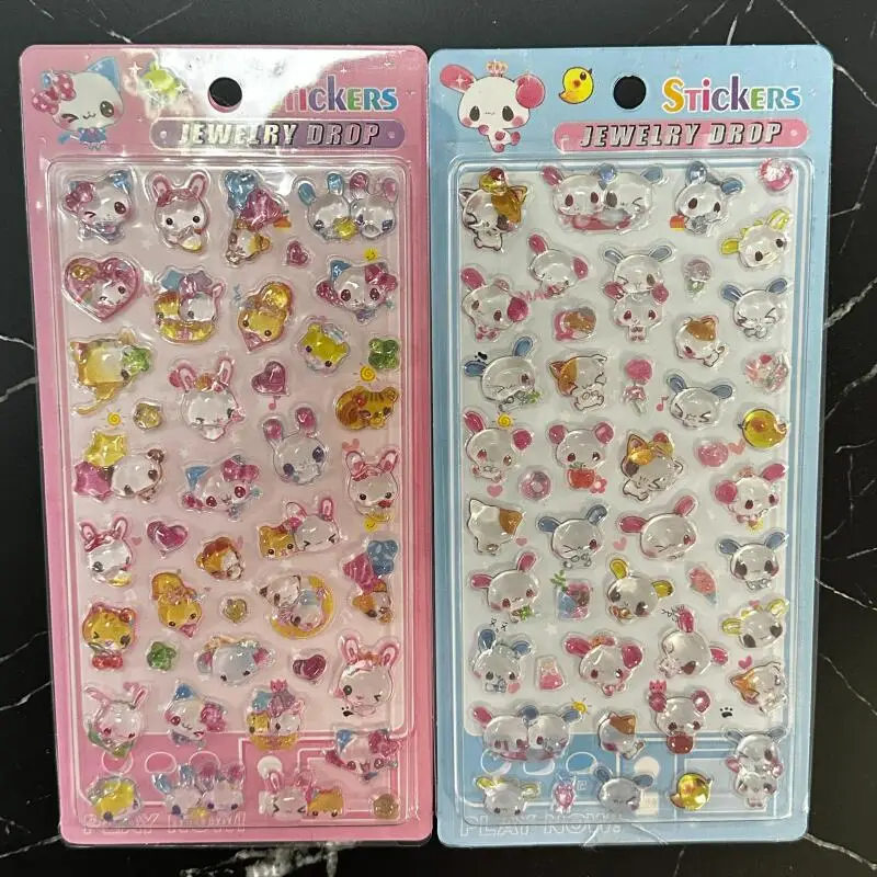 

New Happy March Kawaii Two Piece Set of Sticker Toys Anime Peripheral Decoration Poster Manual Account A Holiday Gift for Girl