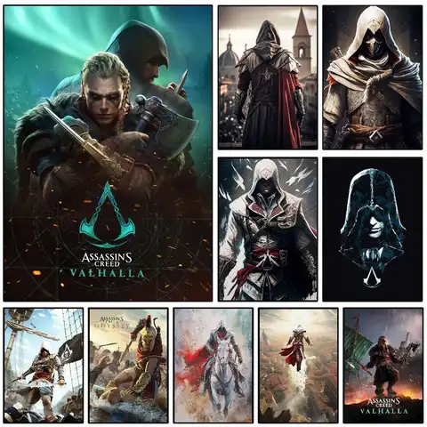 Game A-Assassin S C-Creed Classic Movie Poster Art With Prints Home Bedroom Living Room Decoration Gift
