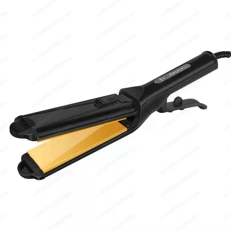 4-in-1 Interchangeable Plate Hair Straightener Crimper Wave Corn Perm Volumizing Anti-Damage Styling Tool