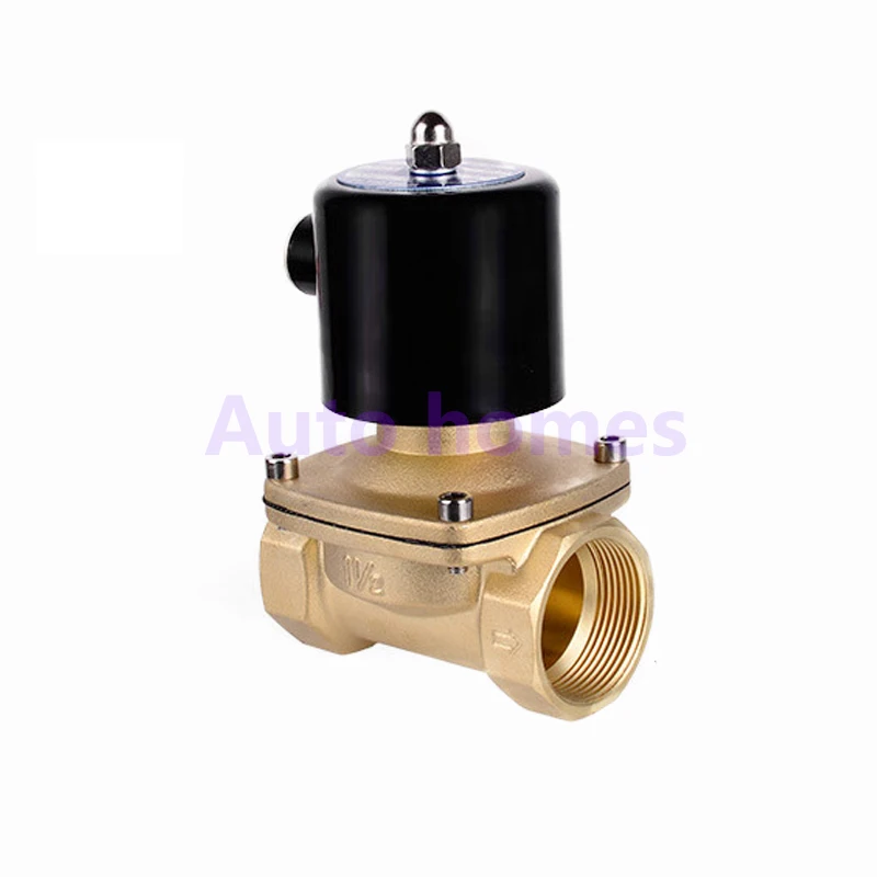 

2 way 2w series 2W400-40 brass water Air gas water solenoid valve 1-1/2" 2 inch 220V AC Normally close copper valve