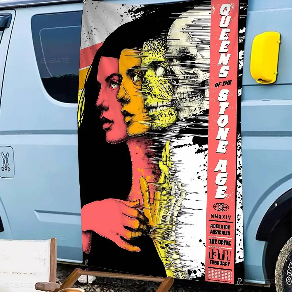 Queens Of The Stone Age Rock Metal Band Advanced Printing Commercial Advertising Flag Company Party Banner