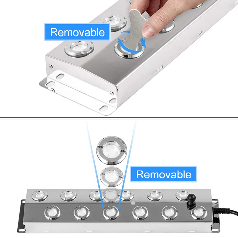 Imagem -04 - Cabeça Ultrasonic Atomizador Umidificador Industrial Ultrasonic Névoa Criador Fogger com 110v 220v Fonte de Alimentação dc 48v 7000 ml h 10