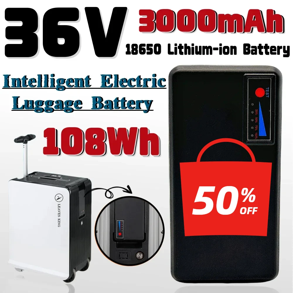 

Third Gen 36V 3000mAh Rechargeable Li-ion Battery for Airwheel SE3S SE3T miniT BEKE Electric Luggage, Airplane Friendly