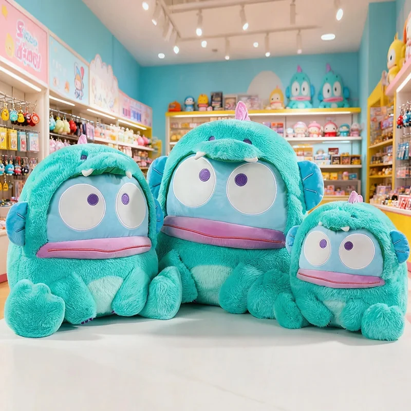 

50cm Sanrio Hangyodon Cartoon Dinosaur Plush Toy Hanton Plush Dolls Throw Pillow Birthday Gift Kids Friends Halloween Decoration