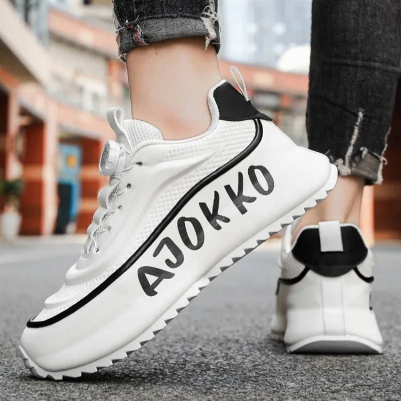 

High Quality Men White Sneakers Shoes for Teenagers Korean Version Fashion Men's Casual Sports Running Shoes Zapatillas Hombre