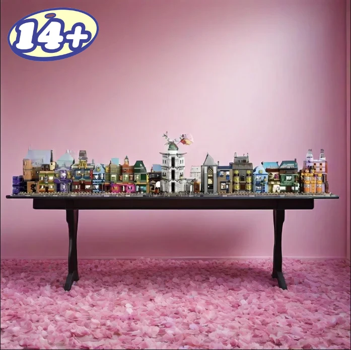 

2025 New MINISO 76444 Alley Shop Building Blocks Street View Architecture 2750pcs Bricks Toys for Children Birthday Gift Set