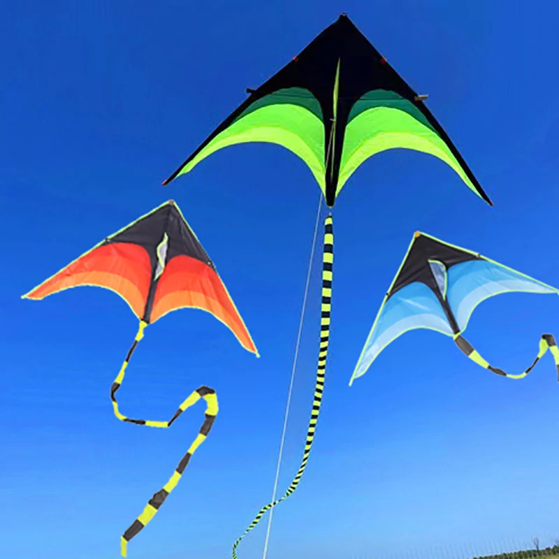 Large Delta Prairie Kite Flying Toy For Children Kite Handle Line Outdoor Sport Kite Plaid Professional Wind Kite Воздушный Змей