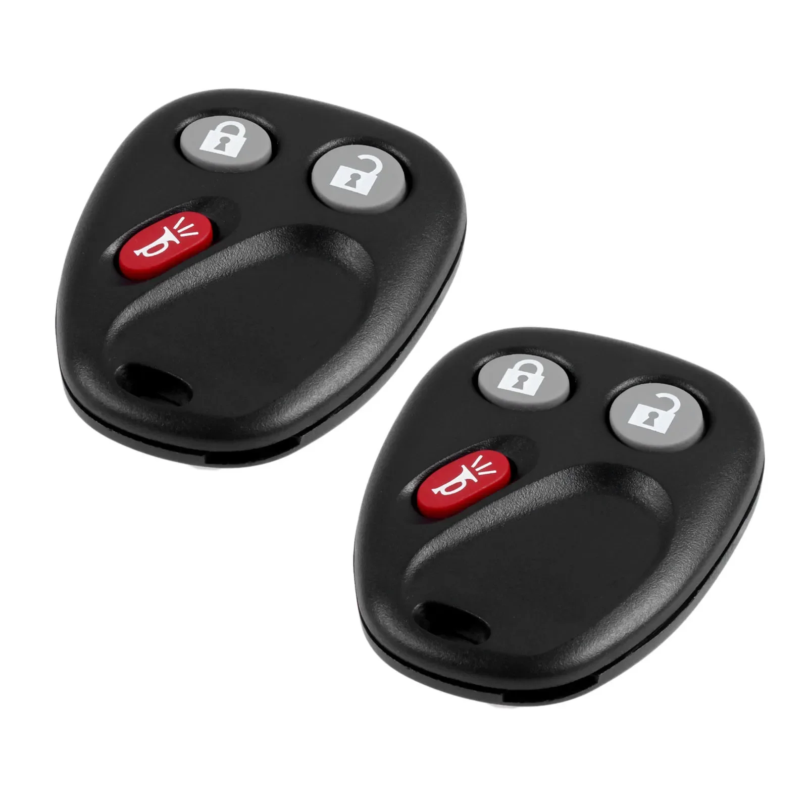 

2Pcs 3 Buttons Car Keyless Entry Remote Key Shell Case LHJ011 for GMC Sierra Yukon Chevrolet Avalanche Silverado SSR 2003-2006