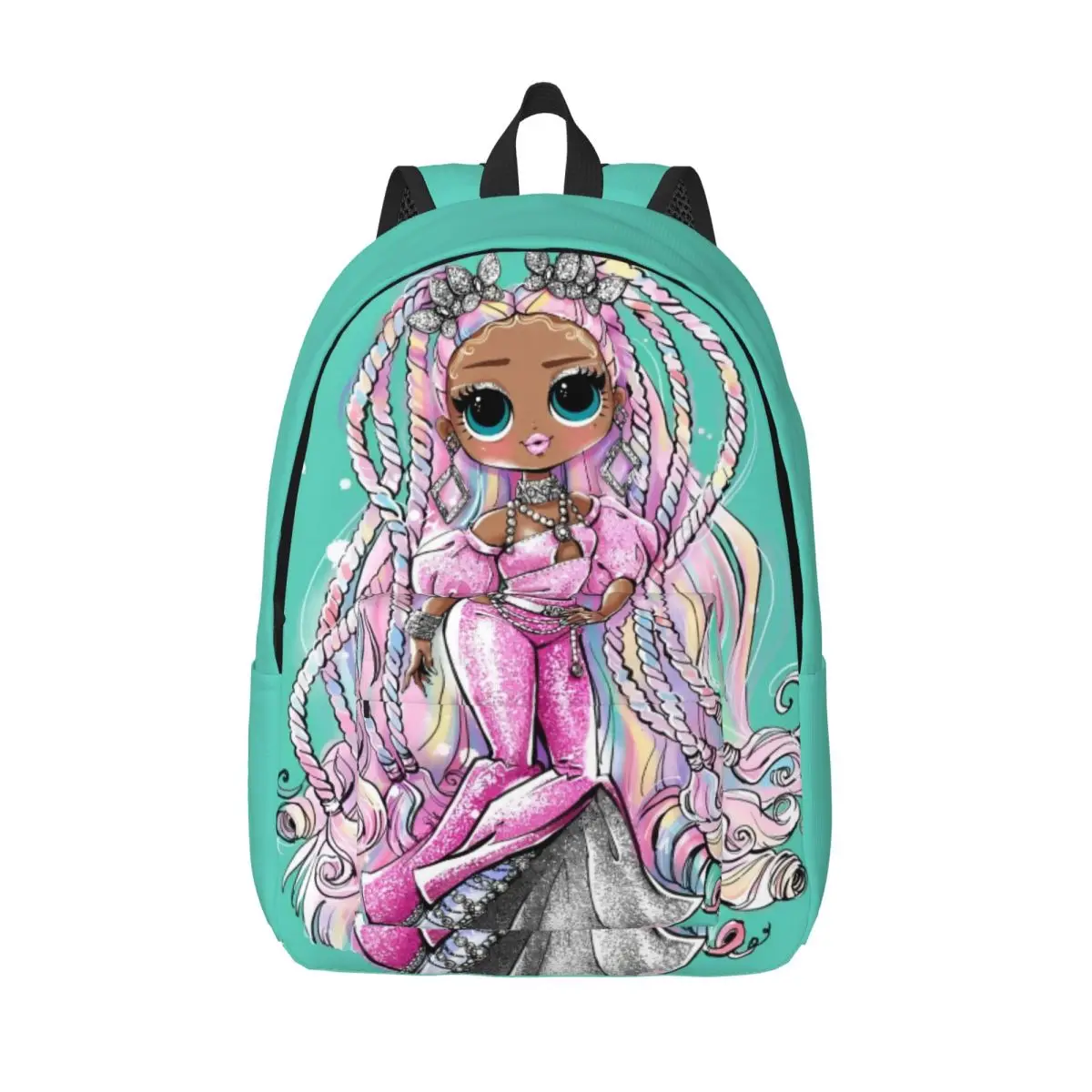 Twist Queen Backpack for Boy Girl Kids Student School Bookbag Bratz Asthetic Daypack Preschool Primary Bag Travel