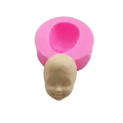 1 pz donne faccia 3D strumenti di stampo in argilla morbida universale Silicone torta fondente ceramica accessori fai da te fatti a mano