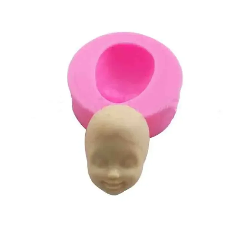 1 Pcs women Face 3D Soft Clay Mold Tools Universal Silicone Fondant Cake Pottery Handmade DIY Accessories