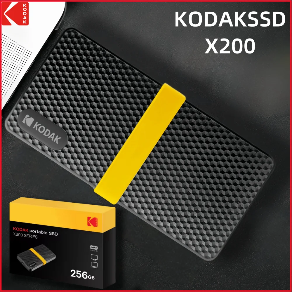 KODAK X200 USB3.1 Type-c Portable SSD 1TB external hard drive Mini Portable 1tb Solid State Drives for MacBook PC