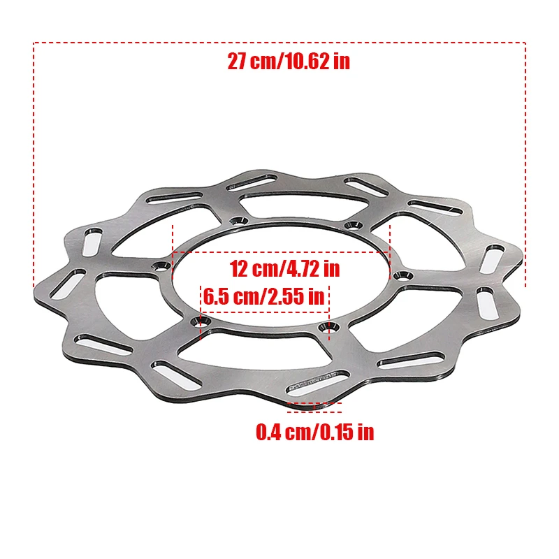 Motorcycle 270mm 240mm Front Rear Brake Disc Rotor Disk For Yamaha YZ125 YZ250 1998-2021 YZ250F YZ450F 2001-2021 WR250F WR450