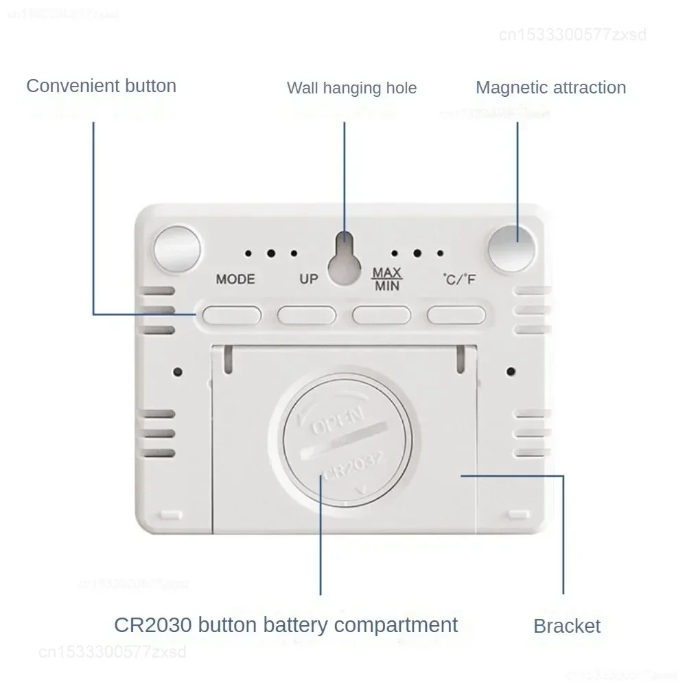 Mini Multifunction Thermometer Hygrometer Automatic Electronic Temperature Humidity Monitor Clock Monitor Wall Monitor Clock image 4