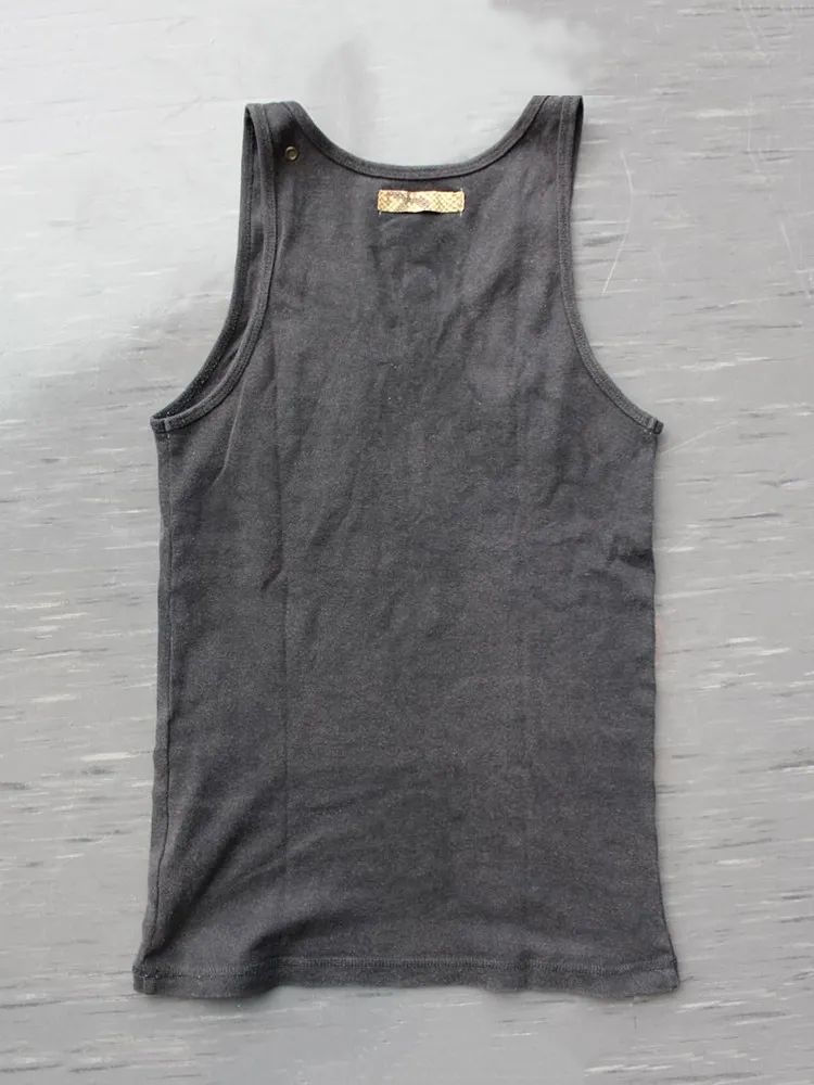 Ifsixwasnine Visual Back Cross Antique Sleeveless Vest