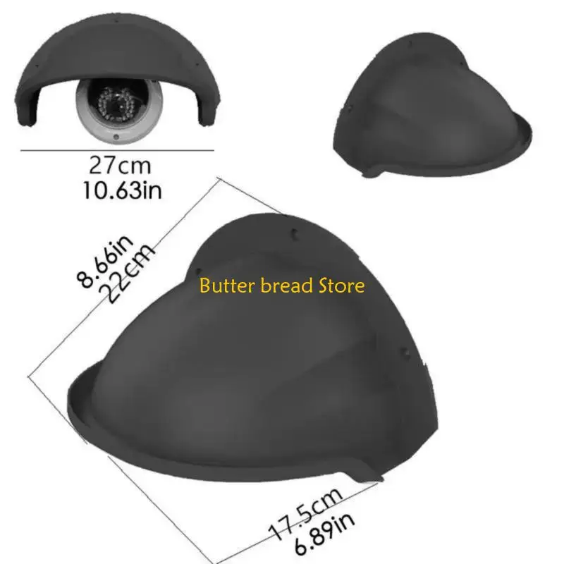 W89C Sun & Rain Resistant Camera Protector ABS Cover for Residential & Business Use