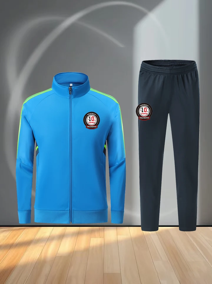 2026 Winter Men Football Tracksuit Set High‑Quality Full Zip Soccer Training Jacket & Pants Sportswear Suit For Adult Outdoor Tr