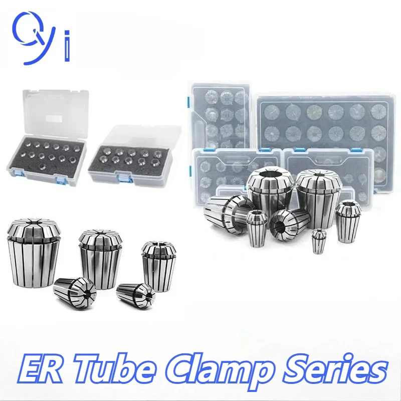 ER AA كوليت مجموعة ER11 ER16 ER20 ER25 ER32 ER40 عالية الدقة 0.008 مللي متر 0.015 مللي متر أدوات حامل لقط ER الربيع جمع تشاك ER