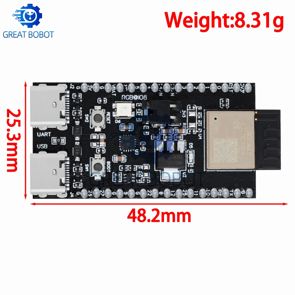 1~10PCS ESP32-H2-DevKitM WiFi+Bluetooth H2 Series Thread/Zigbee/BLE ESP32-H2 ESP32-H2-DevKitM-1-N4 ESP32-H2-MINI-1 For Arduino